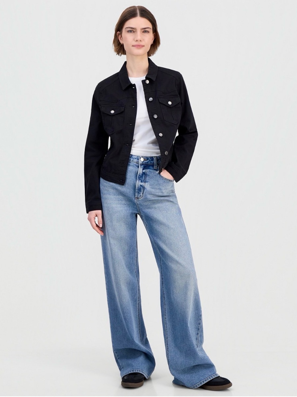 Tinseltown Black Cropped Jacket Size XS